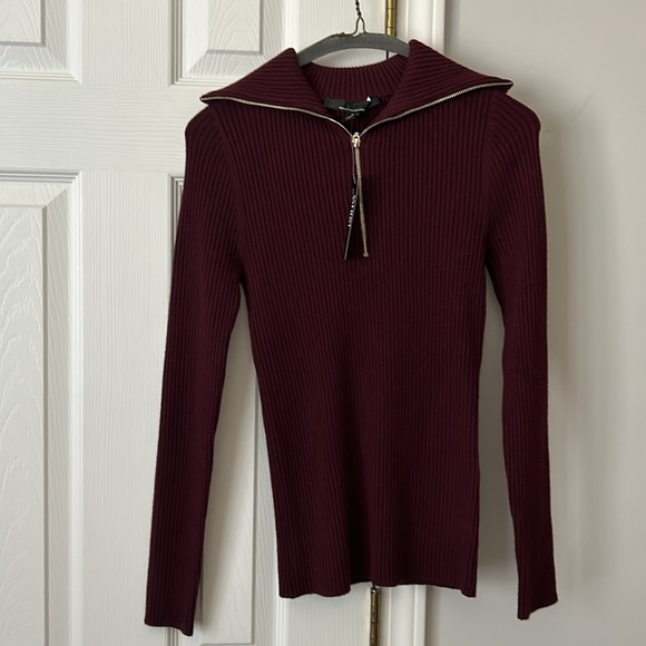 NWT White House Black Market half zip pullover - Picture 7 of 9